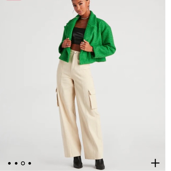 NWT Faux Sherpa Coat - Picture 4 of 5